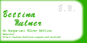 bettina mulner business card