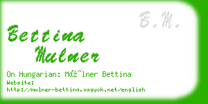 bettina mulner business card